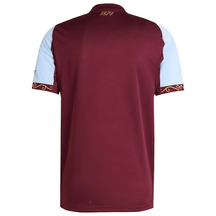 Camisa Aston Villa I 25/26 - Torcedor Adidas Masculina - Vinho e azul