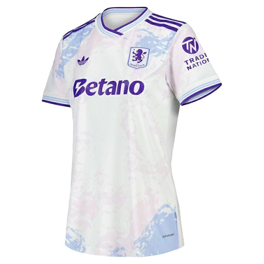 Camisa Aston Villa III 25/26 - Torcedor Adidas Feminina - Branca