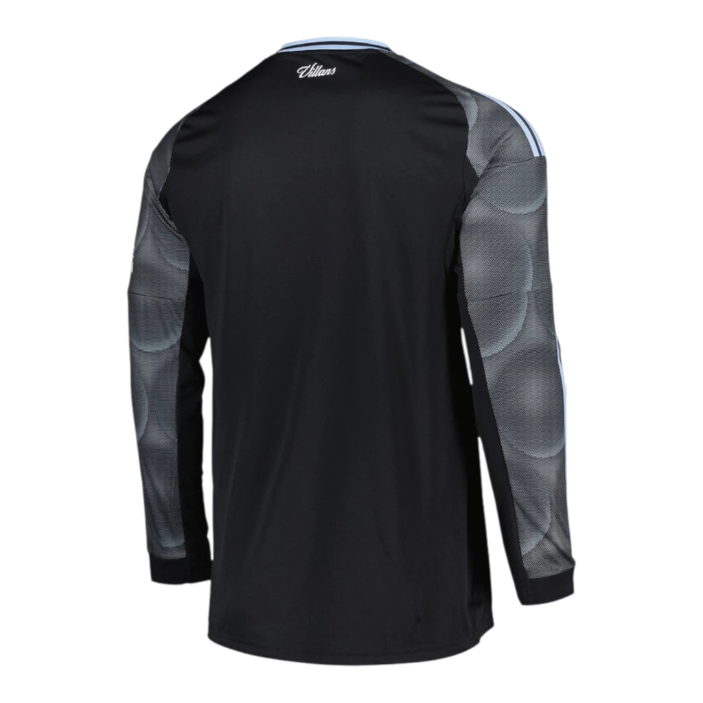 Camisa Aston Villa II 25/26 manga longa - Torcedor Adidas Masculina - Preta