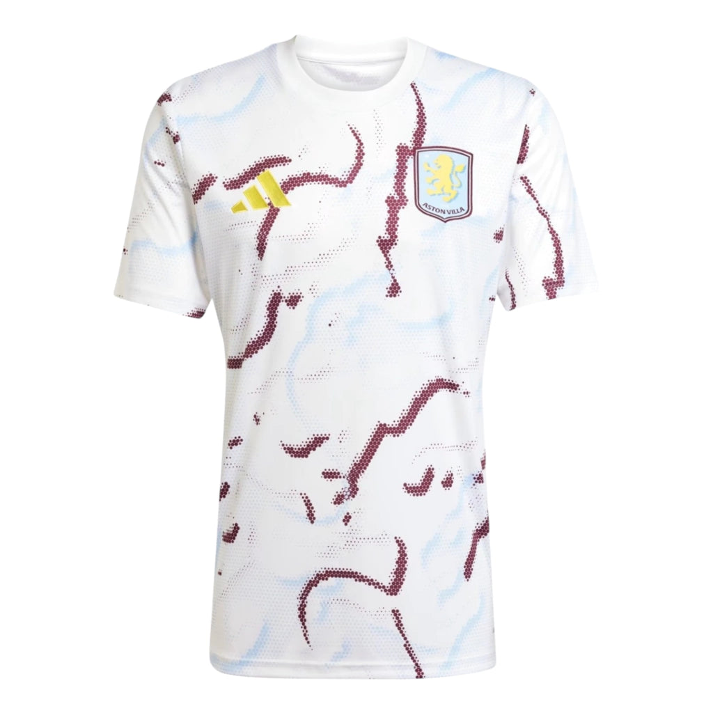 Camisa Aston Villa Pré-jogo 25/26 - Torcedor Adidas Masculina - Branca