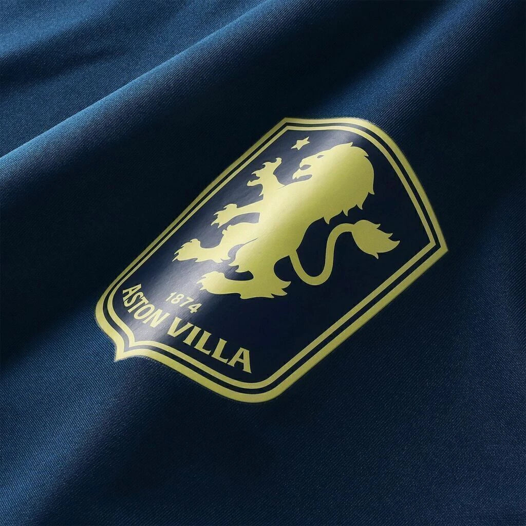 Camisa Aston Villa Treino 25/26 manga longa - Torcedor Adidas Masculina - Azul