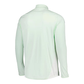 Camisa Aston Villa Treino 25/26 manga longa - Torcedor Adidas Masculina - Branca e verde