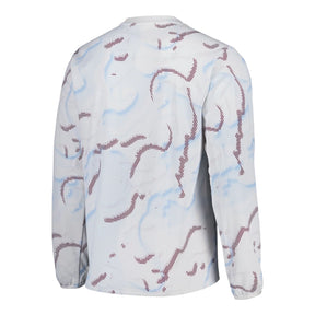 Camisa Aston Villa Pré-jogo 25/26 manga longa - Torcedor Adidas Masculina - Branca