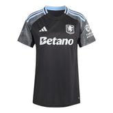 Camisa Aston Villa II 25/26 - Torcedor Adidas Feminina - Preta e cinza