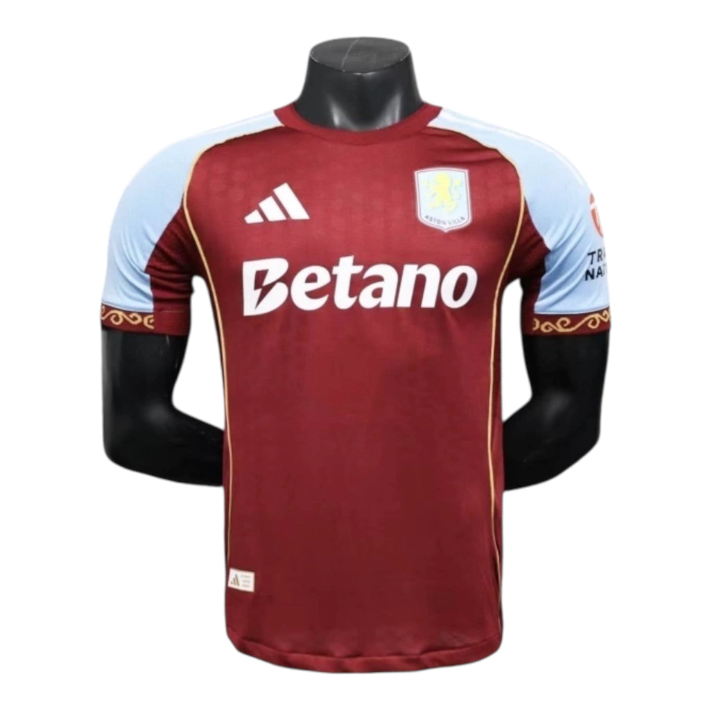 Camisa Aston Villa I 25/26 - Jogador Adidas Masculina - Vinho e azul