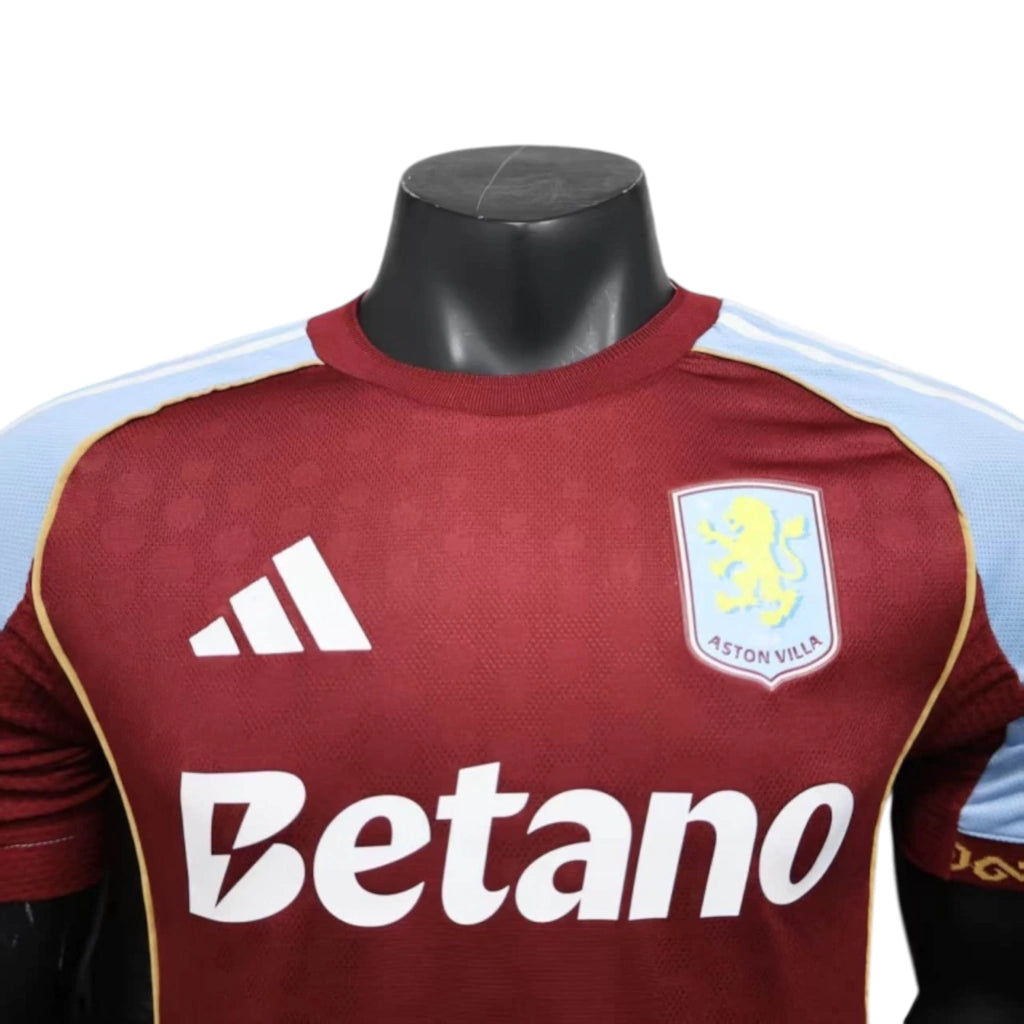Camisa Aston Villa I 25/26 - Jogador Adidas Masculina - Vinho e azul
