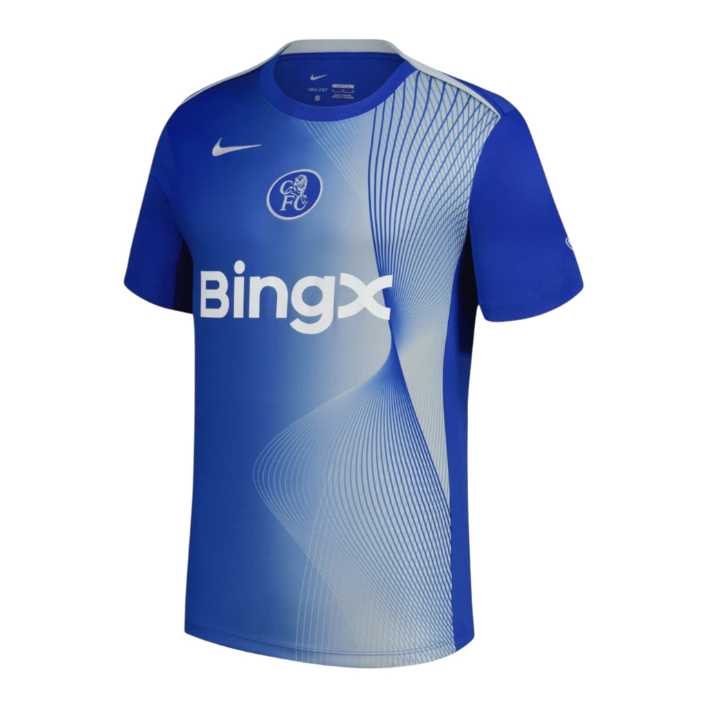 Camisa Chelsea Pré-jogo 25/26 - Torcedor Nike Masculina - Azul