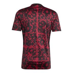 Camisa Liverpool Pré-jogo 25/26 - Torcedor Adidas Masculina - Preta e vermelha