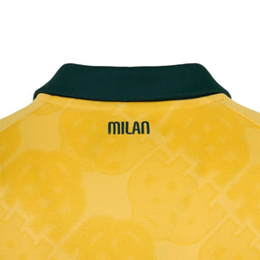 Camisa AC Milan III 25/26 manga longa - Torcedor Puma Masculina - Amarela com detalhes em verde