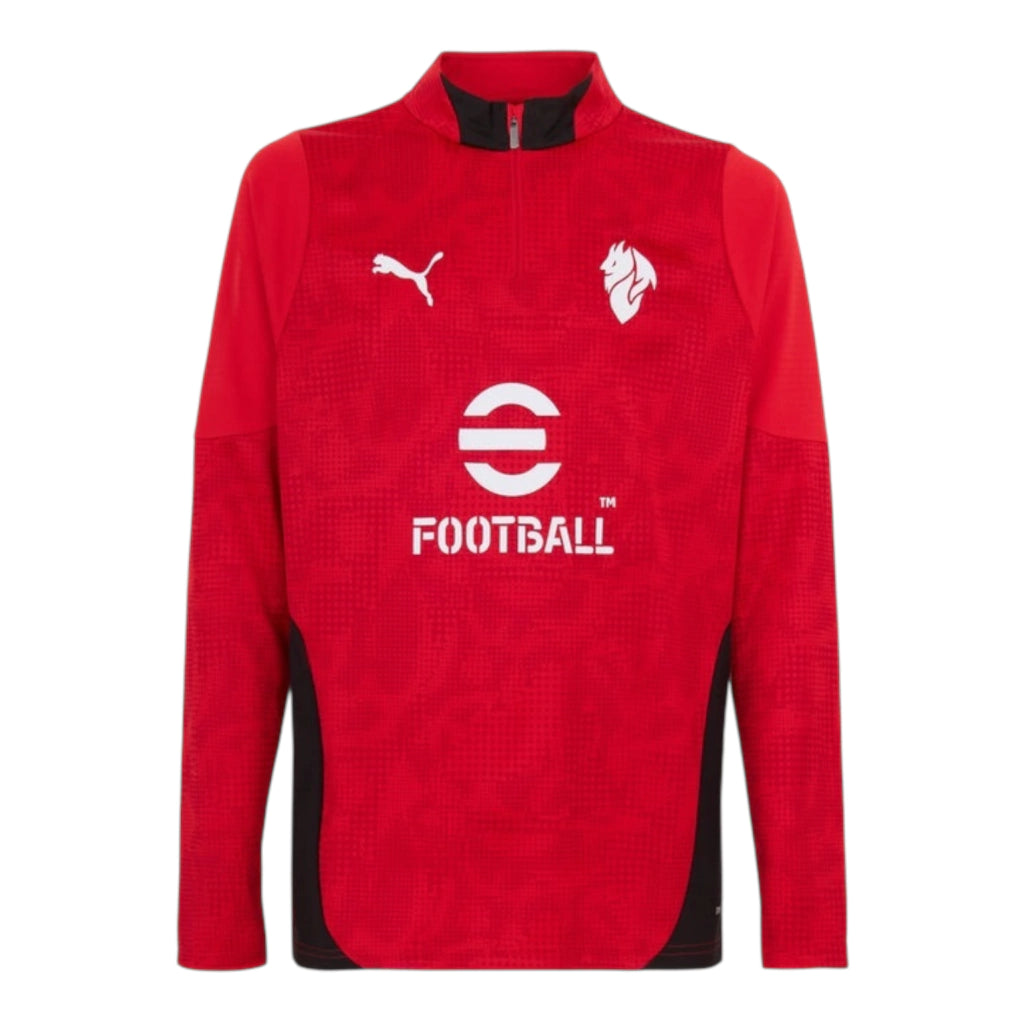 Camisa AC Milan Treino 25/26 manga longa - Torcedor Puma Masculina - Vermelha