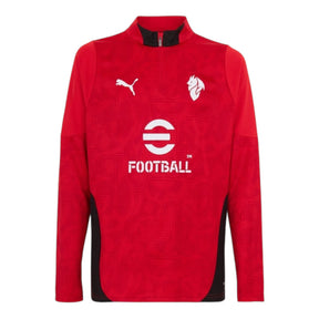 Camisa AC Milan Treino 25/26 manga longa - Torcedor Puma Masculina - Vermelha