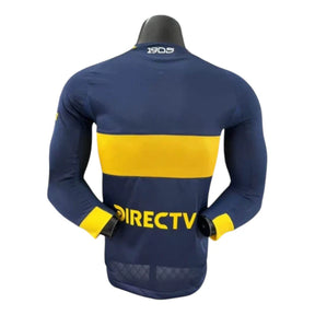 Camisa Boca Juniors I 25/26 manga longa - Jogador Adidas Masculina - Azul com detalhes em amarelo