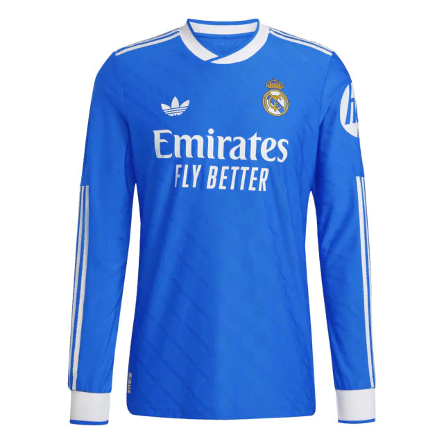 Camisa Real Madrid III 25/26 manga longa - Torcedor Adidas Masculina - Azul