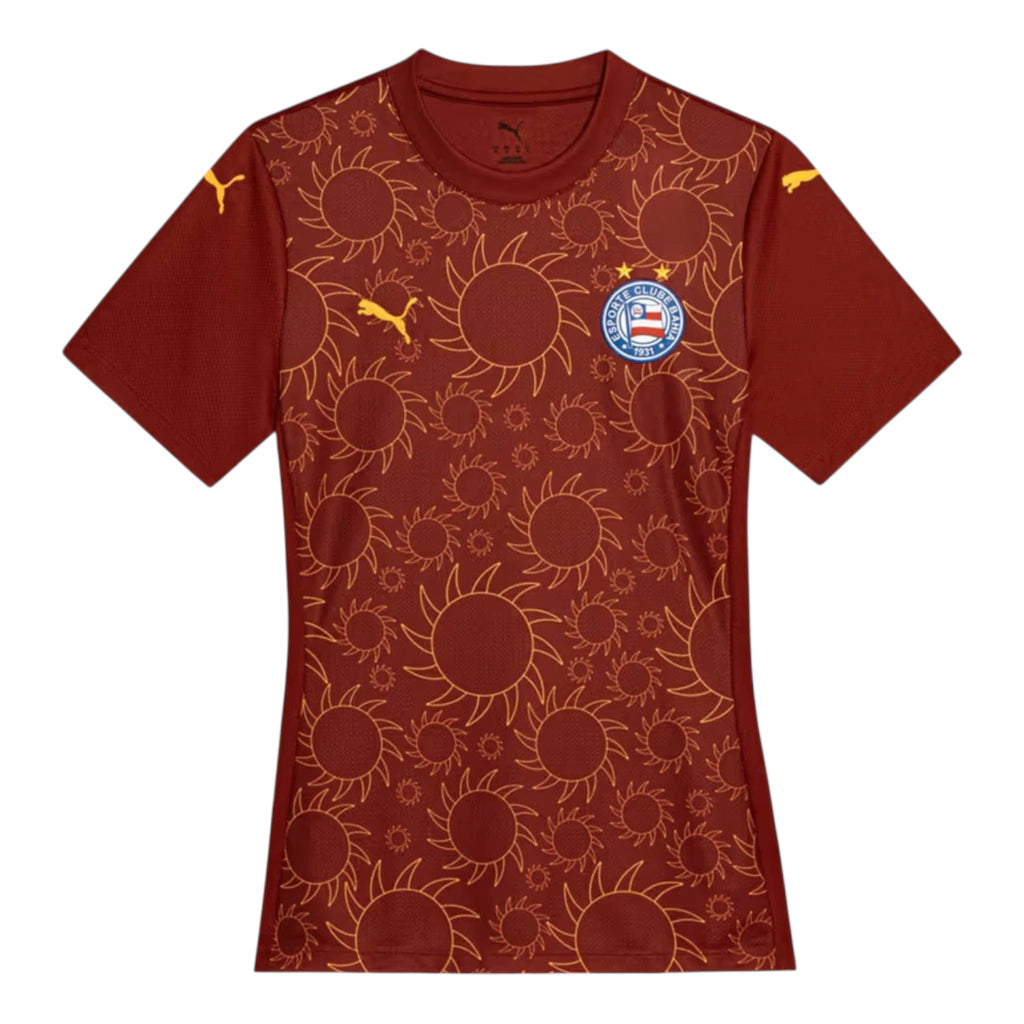 Camisa Bahia III 25/26 - Torcedor Puma Feminina - Vermelha