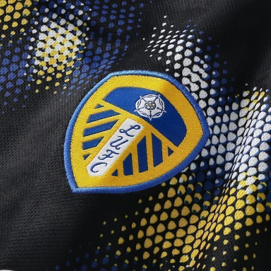 Camisa Leeds III 25/26 - Torcedor Adidas Masculina - Preta com detalhes en azul e amarelo