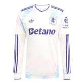 Camisa Aston Villa III 25/26 manga longa - Torcedor Adidas Masculina - Branca