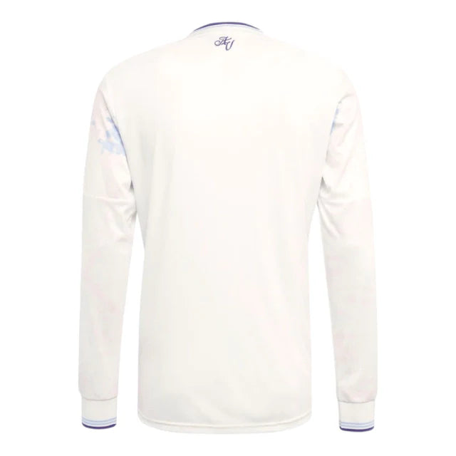 Camisa Aston Villa III 25/26 manga longa - Torcedor Adidas Masculina - Branca