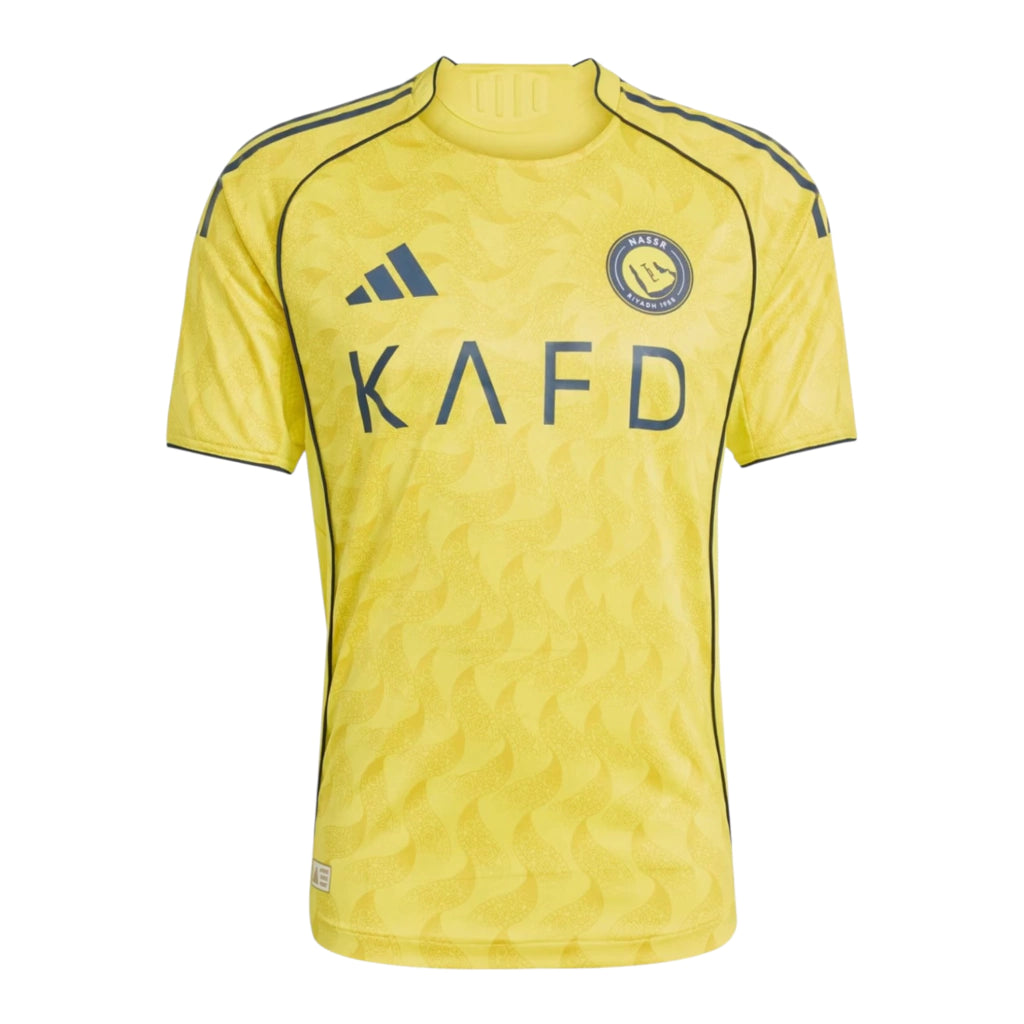 Camisa Al-Nassr I 25/26 - Torcedor Adidas Masculina - Amarela com detalhes em azul