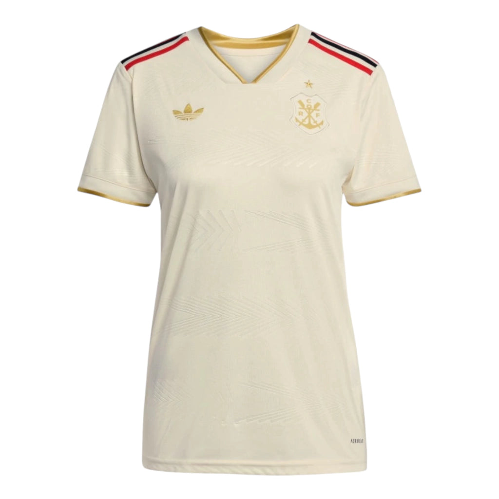 Camisa Flamengo III 25/26 - Torcedor Adidas Feminina - Amarela