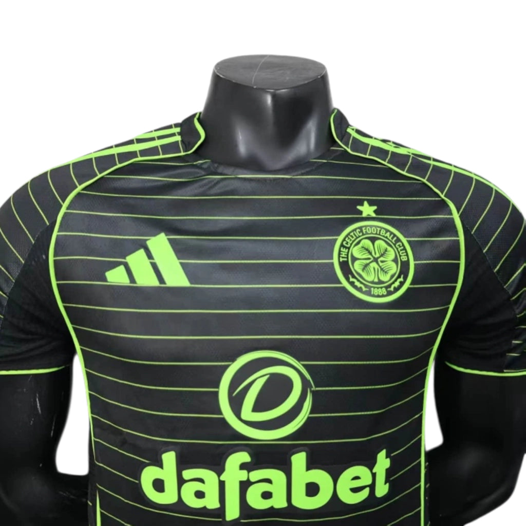 Camisa Celtic II 25/26 - Jogador Adidas Masculina - Preta e verde