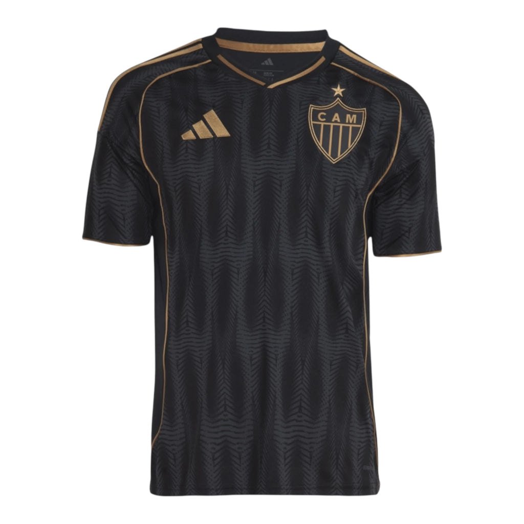 Camisa Atlético Mineiro III 25/26 - Torcedor Adidas Masculina - Preta com detalhes em marrom
