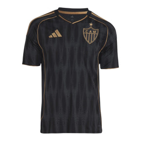 Camisa Atlético Mineiro III 25/26 - Torcedor Adidas Masculina - Preta com detalhes em marrom