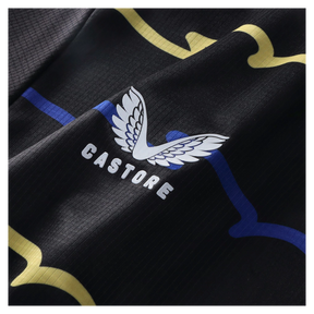 Camisa Everton III 25/26 - Torcedor Castore Feminina - Preta com detalhes em azul e amarelo