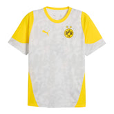 Camisa Borussia Dortmund Treino 25/26 - Torcedor Puma Masculina - Branca e amarela
