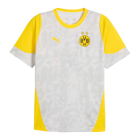 Camisa Borussia Dortmund Treino 25/26 - Torcedor Puma Masculina - Branca e amarela