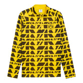 Camisa Borussia Dortmund Pré-jogo 25/26 manga longa - Torcedor Puma Masculina - Amarela e preta