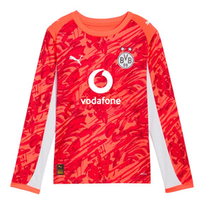 Camisa Borussia Dortmund Goleiro II 25/26 manga longa - Torcedor Puma Masculina - Laranja e vermelha