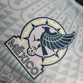 Camisa Seleção do México II 24/25 manga longa - Jogador Adidas Masculina - Branca com detalhes em verde
