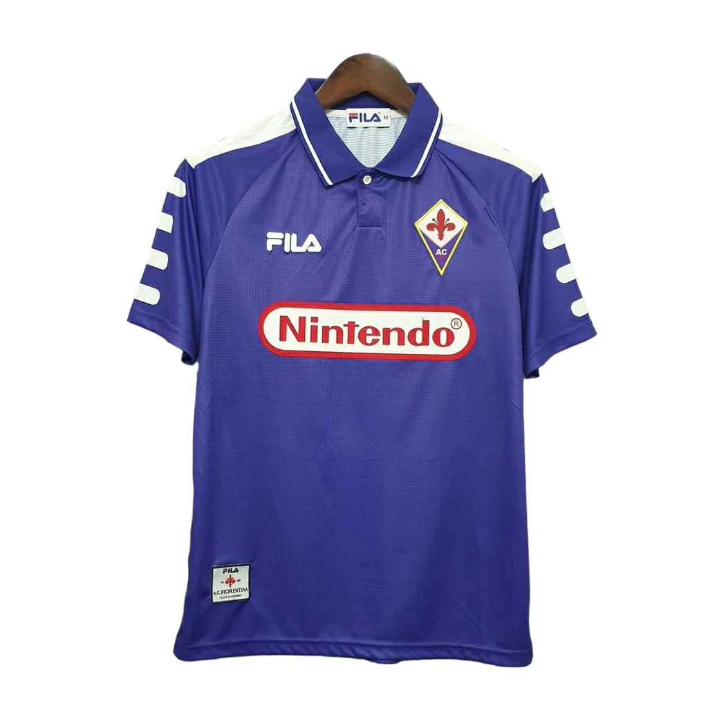 Camisa Fiorentina Retrô 1998 Roxa - Fila - (Pronta entrega)