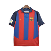 Camisa Barcelona Retrô 2003/2004 Azul e Grená - Nike - (Pronta entrega)