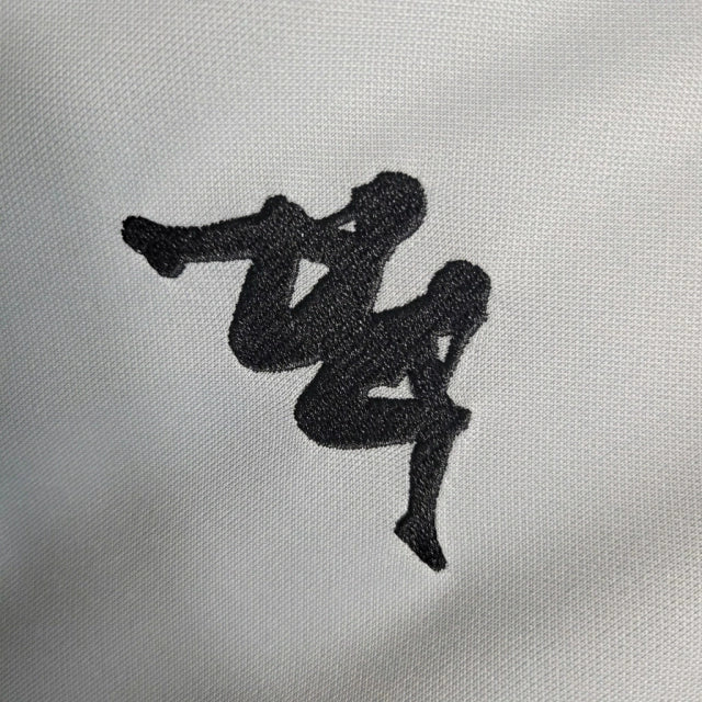 Camiseta Vasco da Gama Manga Longa Branca 23/24 - Branca com as mangas pretas e detalhes em vermelho
