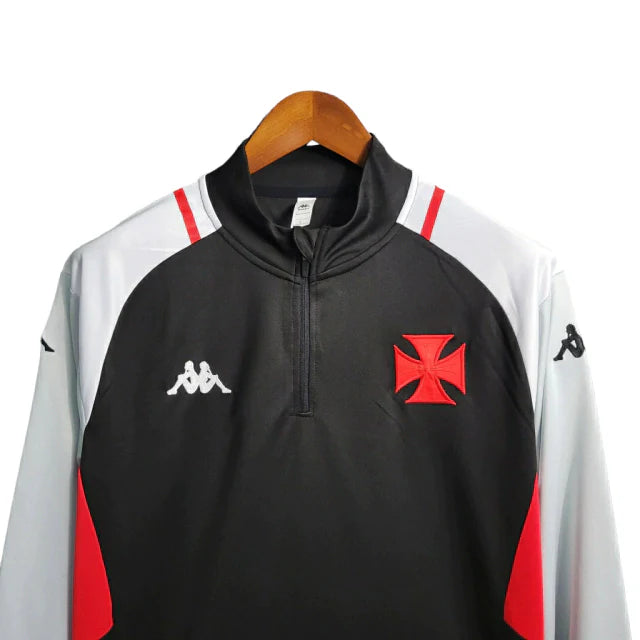 Camisa Vasco da Gama Goleiro manga longa 23/24 - Torcedor Kappa Masculina - Preta e cinza