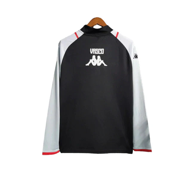 Camisa Vasco da Gama Goleiro manga longa 23/24 - Torcedor Kappa Masculina - Preta e cinza