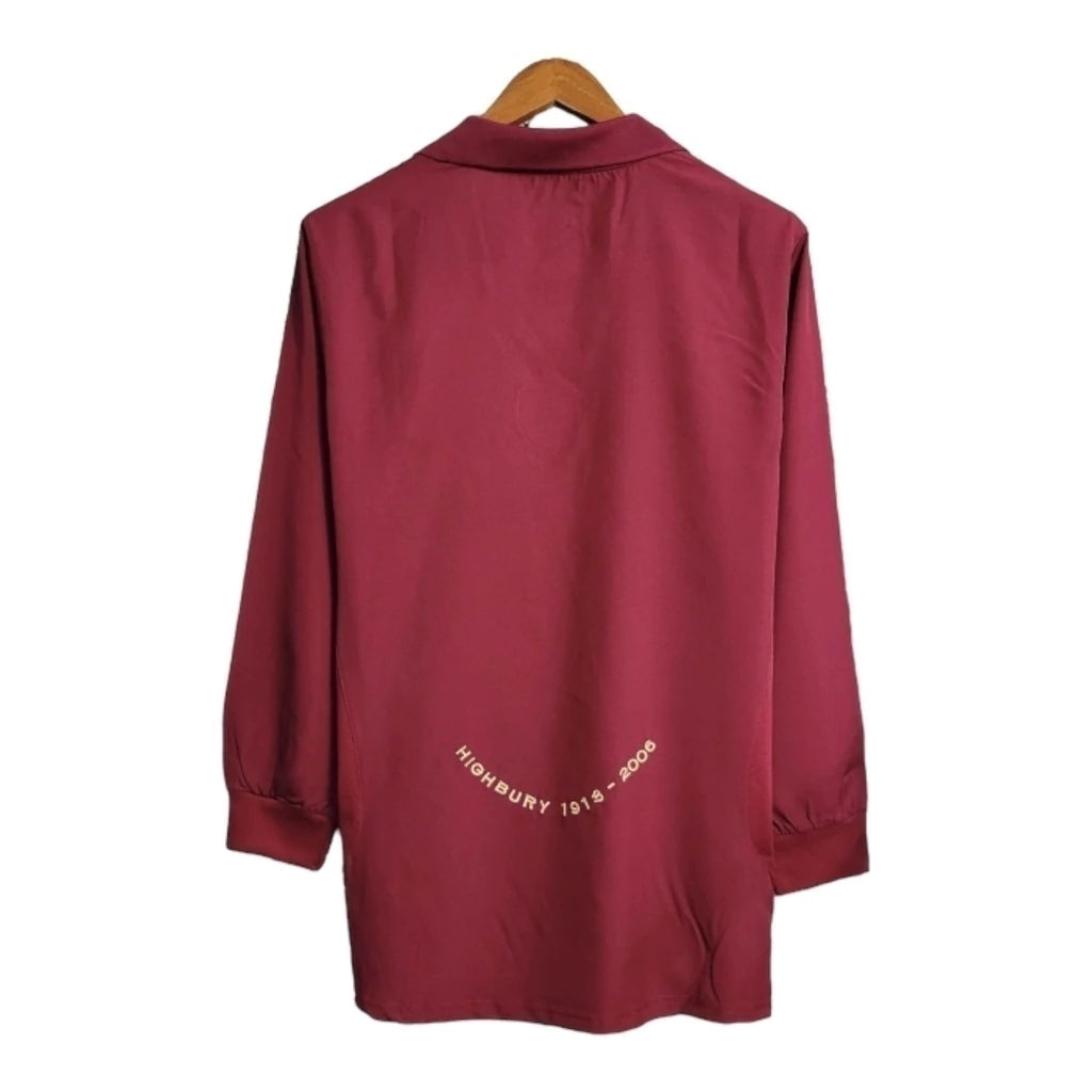 Camisa Retrô Arsenal I 2005/2006 manga longa - Nike Masculina - Vinho