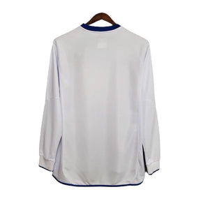 Camisa Retrô Chelsea II 2003/2005 manga longa - Masculina Umbro - Branca com detalhes em azul
