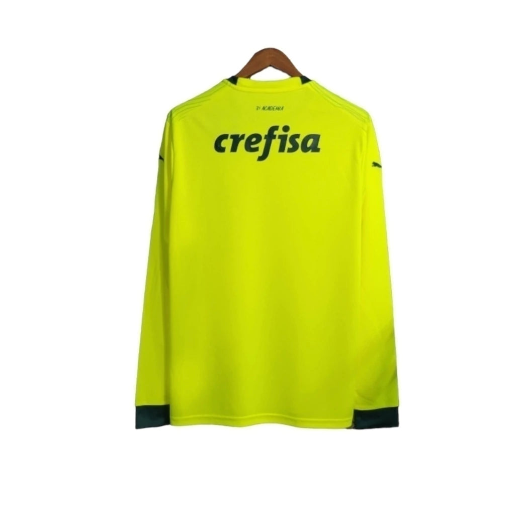 Camisa Palmeiras III 23/24 manga longa - Torcedor Puma Masculina - Verde fluorescente