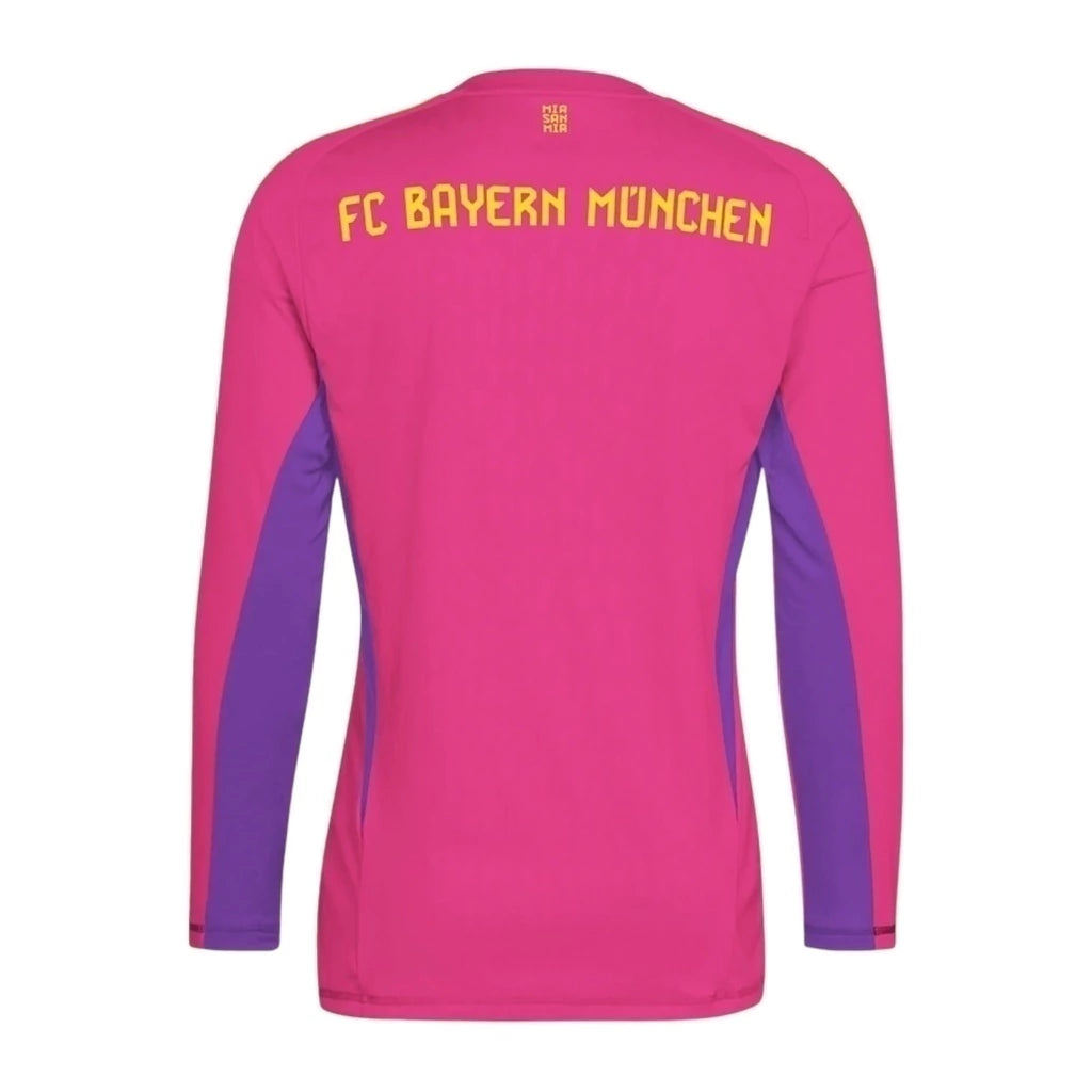 Camisa Bayern de Munique Goleiro II 23/24 manga longa - Torcedor Adidas Masculina - Rosa