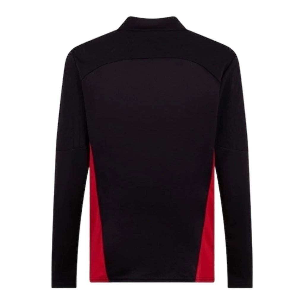 Camisa AC Milan Treino 24/25 manga longa - Torcedor Puma Masculina - Preta com detalhes em vermelho