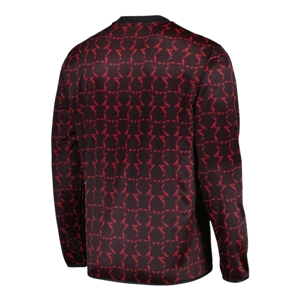 Camisa Manchester United Pré-jogo 24/25 manga longa - Torcedor Adidas Masculina - Vermelha