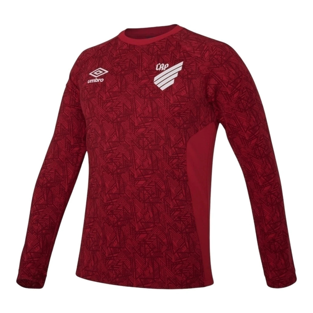 Camisa Athletico Paranaense Treino 24/25 manga longa - Torcedor Umbro Masculina - Vermelha