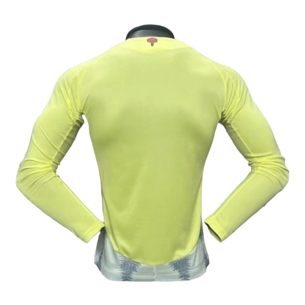 Camisa Seleção Espanha II 24/25 manga longa - Jogador Adidas Masculina - Amarela