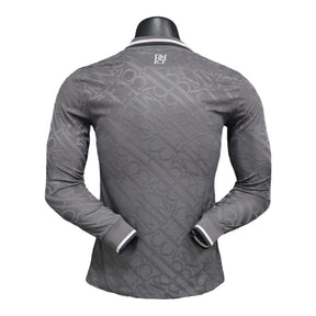 Camisa Real Madrid III manga longa 24/25 - Jogador Adidas Masculina - Cinza