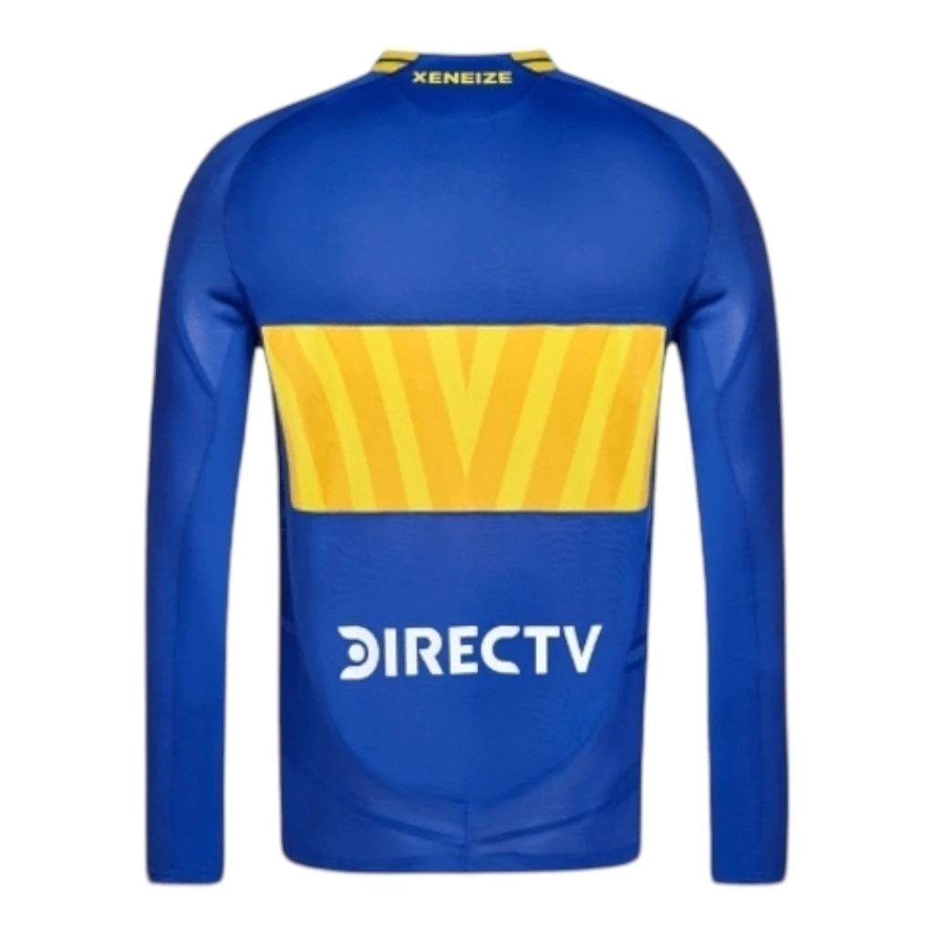 Camisa Boca Juniors I manga longa 24/25 - Torcedor Adidas Masculina - Azul com detalhes em amarelo