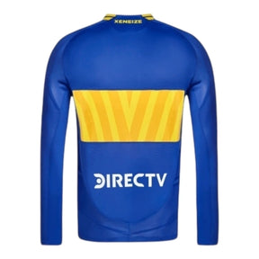 Camisa Boca Juniors I manga longa 24/25 - Torcedor Adidas Masculina - Azul com detalhes em amarelo