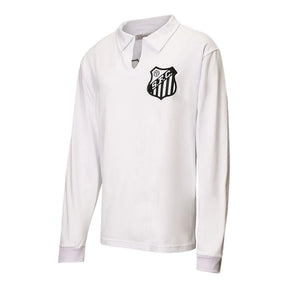 Camisa Retrô Santos 1962 manga longa - Masculina - Branca
