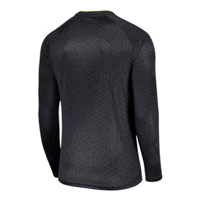 Camisa Everton III 24/25 manga longa - Torcedor Castore Masculina - Cinza com detalhes em amarelo